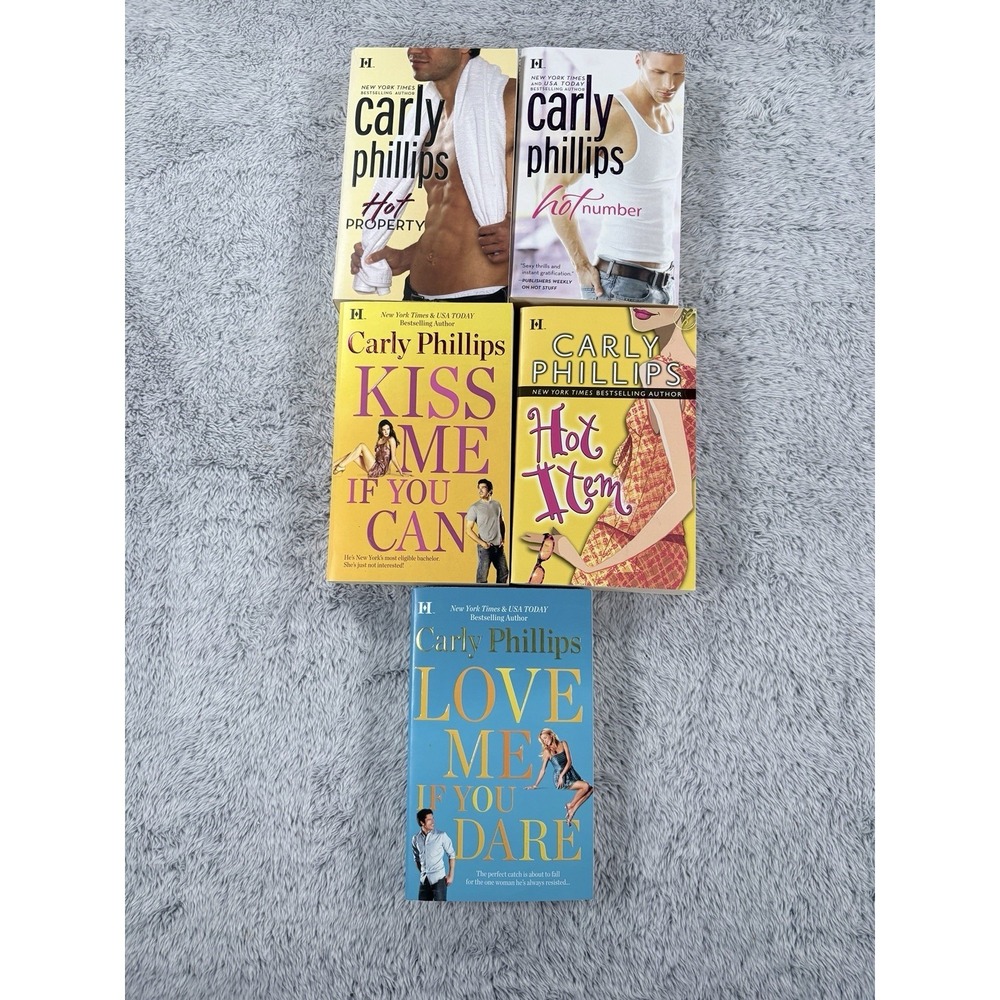 Lot Of 5‎ Modern Romances By Carly Phillips. Hot Series + If You Series